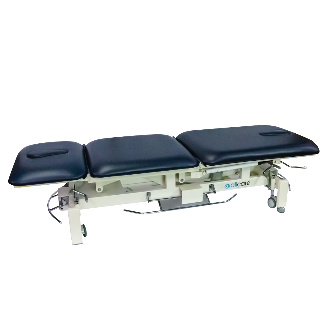 AllCare Manor With Surround Bar Variable Height 3 Section Table - Blue