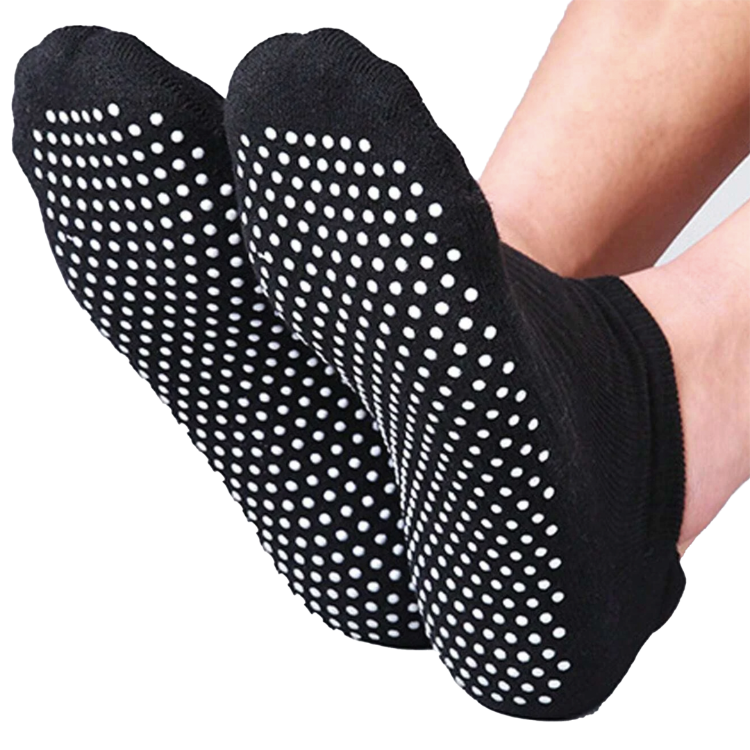 Pilates Yoga Socks Low Cut Black - Pair