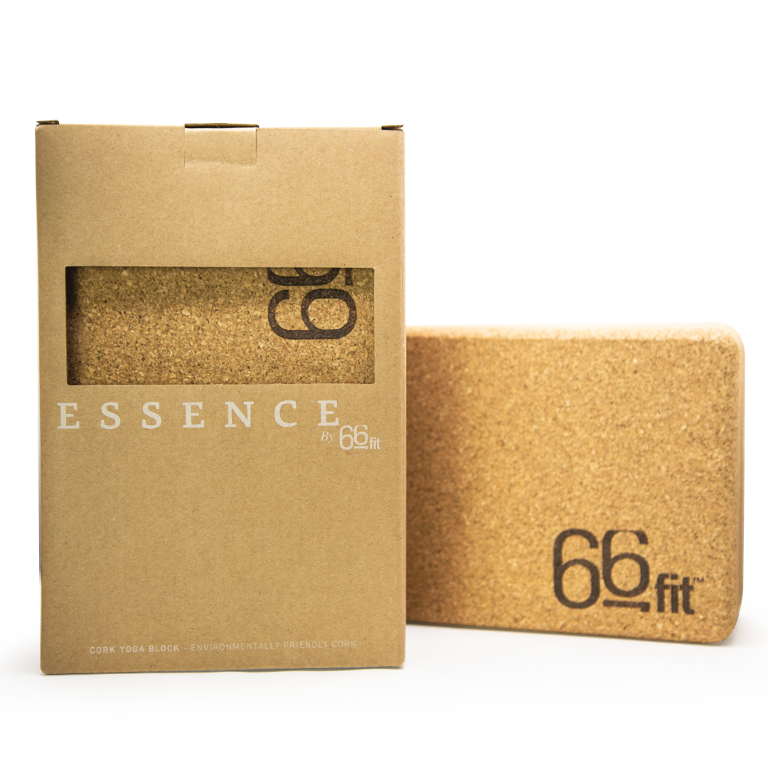 66fit Essence Cork Yoga Block