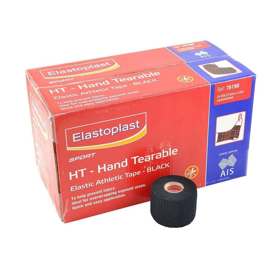 Elastoplast Hand Tearable EAB - Black 5cm x 3.5m Box of 24