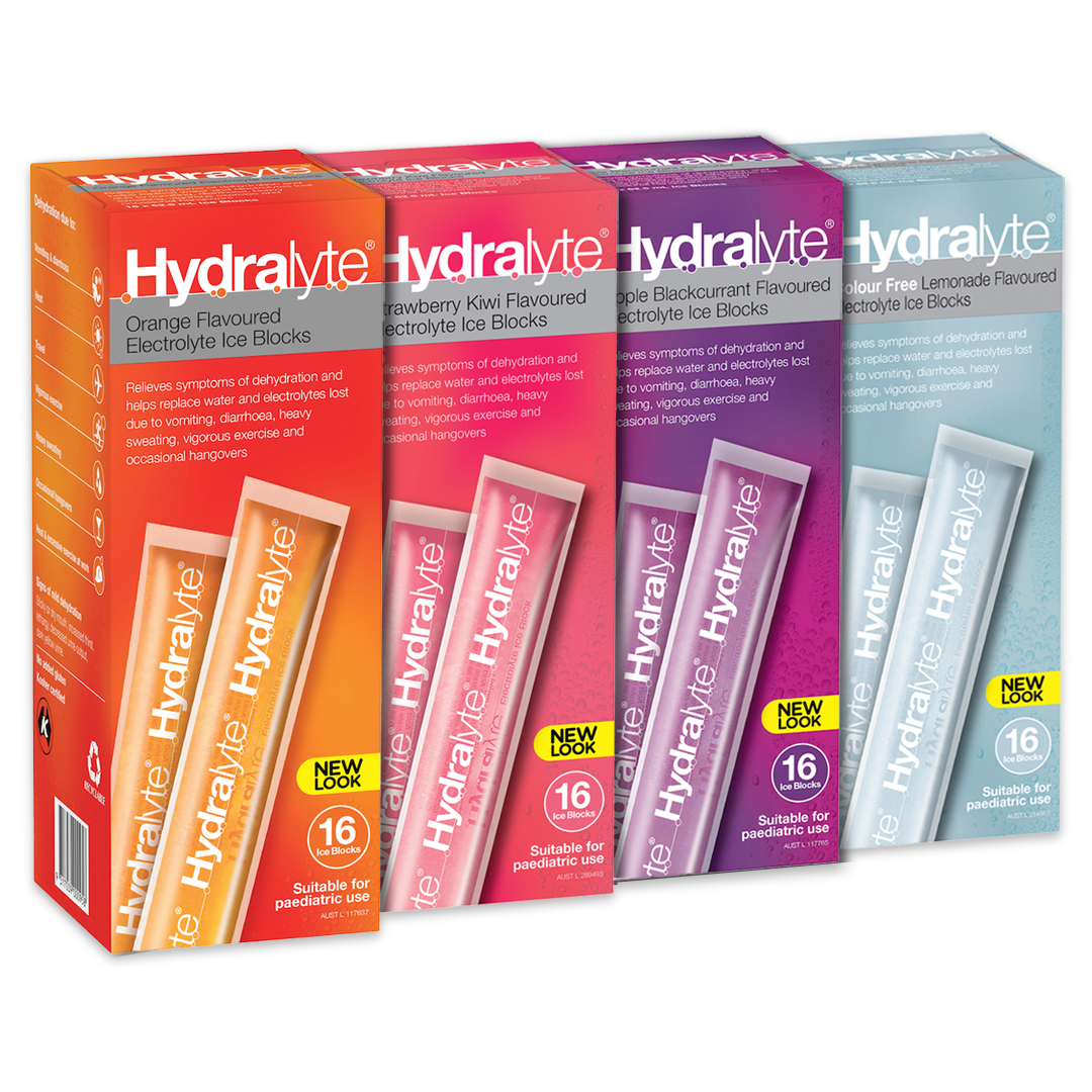 Hydralyte Electrolyte Ice Blocks - 16 Pack